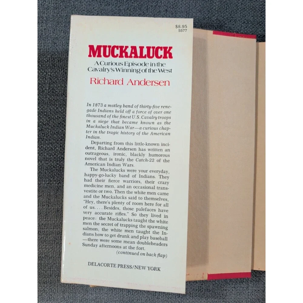 RARE Vintage Muckaluck by Richard Andersen 1980 Hardcover Book First Printing